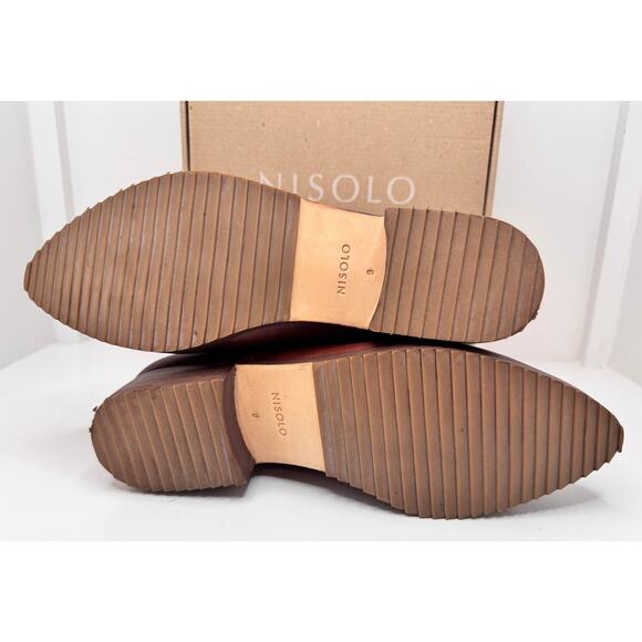 Nisolo Everyday Chelsea Boot Auburn Leather Women’s Size 9 NIB - Picture 9 of 12